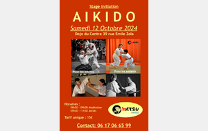 Samedi Aikido Octobre 2024